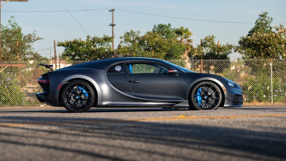 The 2019 Bugatti Chiron Sport 110 Ans from the side