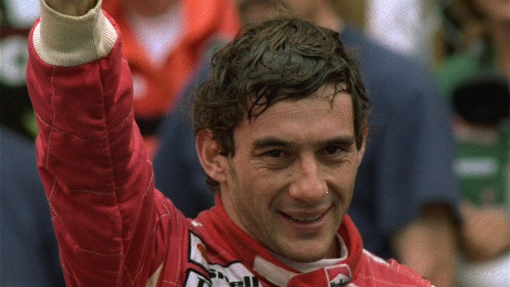 Racecar driver Ayrton Senna.