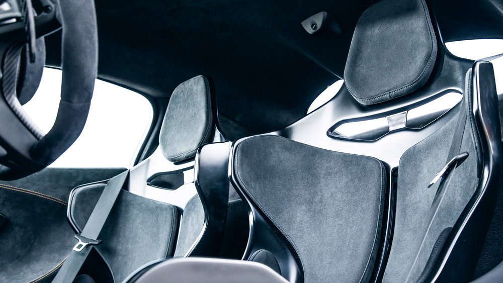 Seats inside the McLaren 600LT.
