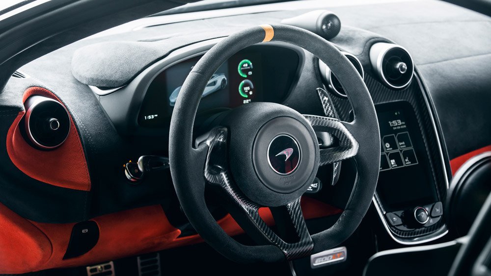 Inside the McLaren 600LT.