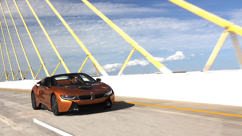 The 2019 BMW i8 Roadster.