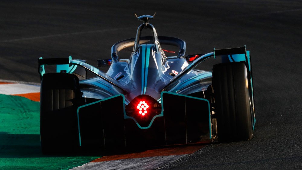 A Formula E car from Panasonic Jaguar Racing.