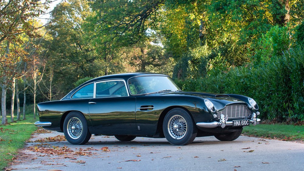 A 1964 Aston Martin DB5 4.2-Liter Sports Saloon.