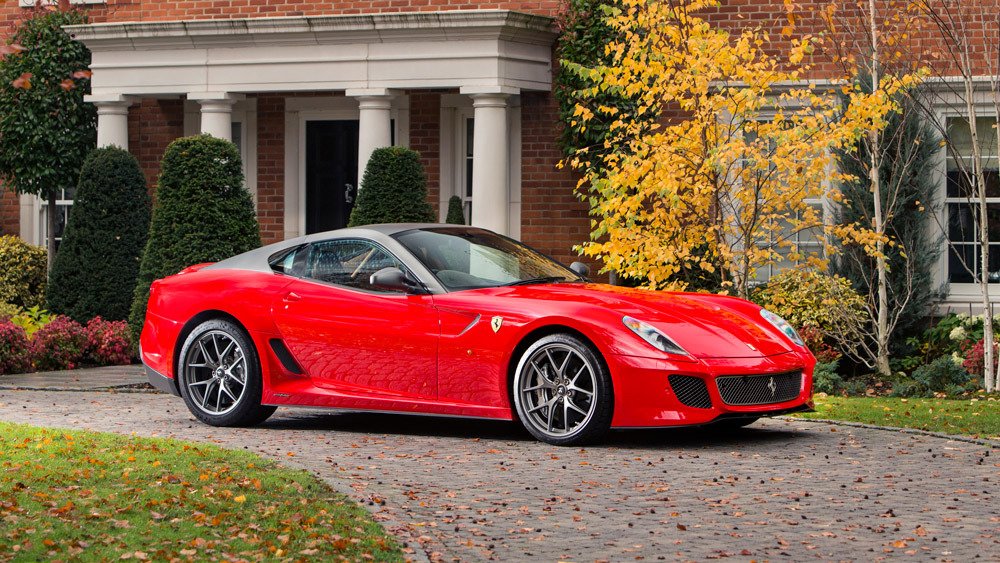 A 2011 Ferrari 599 GTO Coupe.