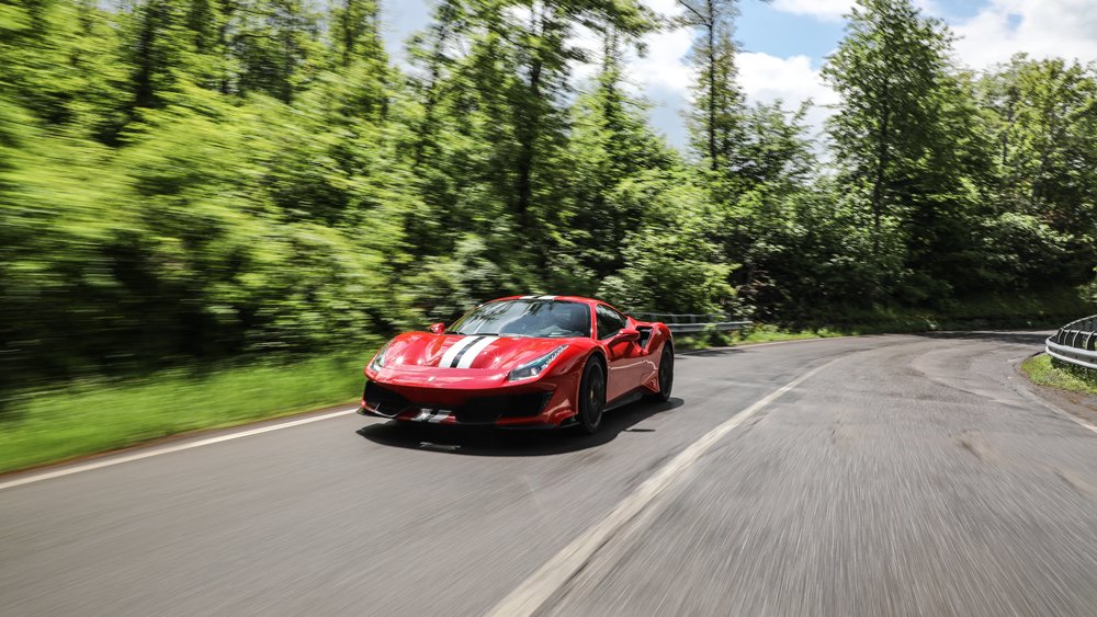 Robb Report Test-Drives the Ferrari 488 Pista.