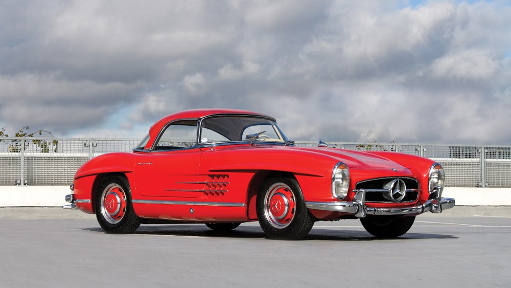 This 1959 Mercedes-Benz 300 SL Roadster sold for roughly $1 million.
