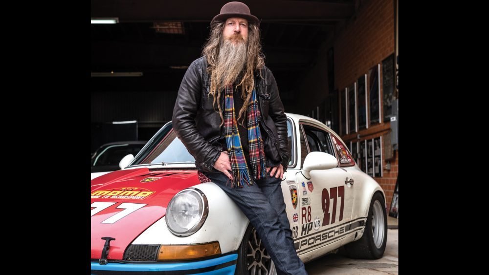 Magnus Walker with his prized 1971 Porsche 911 T