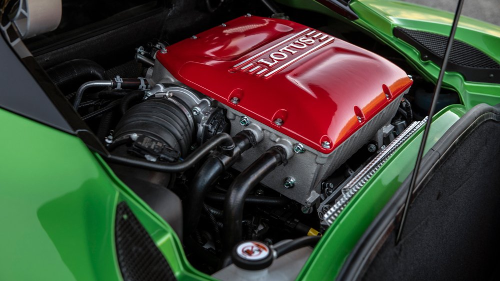 The engine in the 2020 Lotus Evora GT.