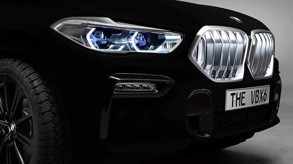 The 2020 BMW X6 in Vantablack VBx2
