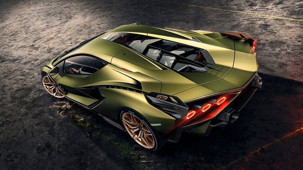 The Lamborghini Sián hybrid supercar