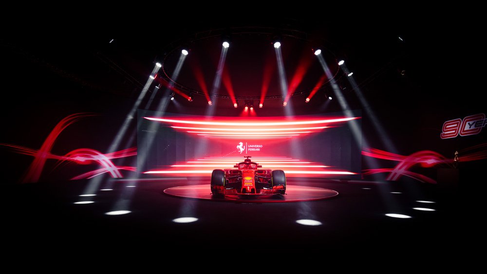 The Universo Ferrari exhibition.