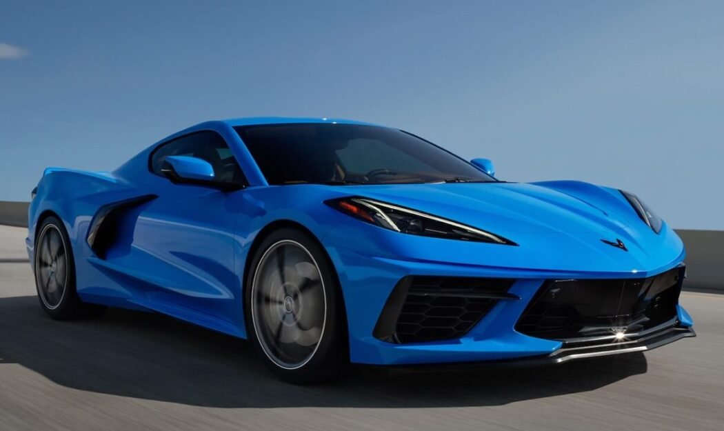 Blue Corvette Stingray 2020