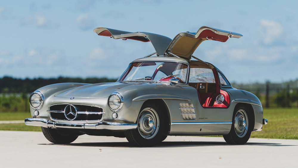 A 1955 Mercedes-Benz 300 SL Gullwing.