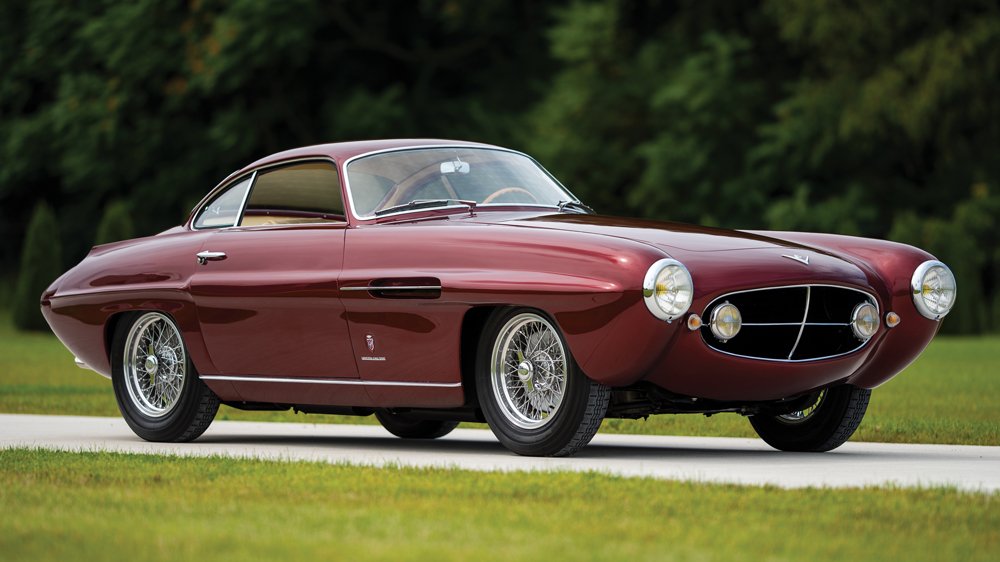 A 1953 Fiat 8V Supersonic with bodywork by Ghia.
