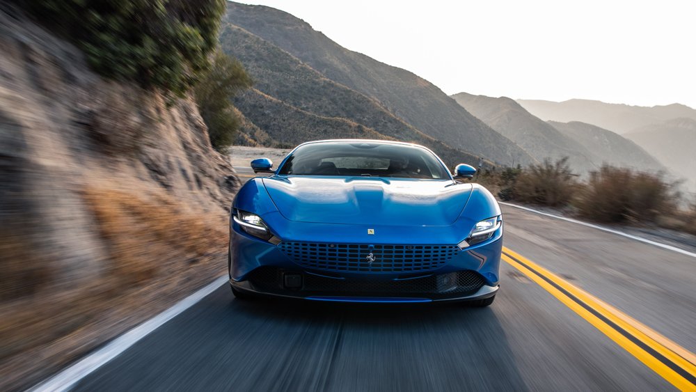 The Ferrari Roma in Southern California.