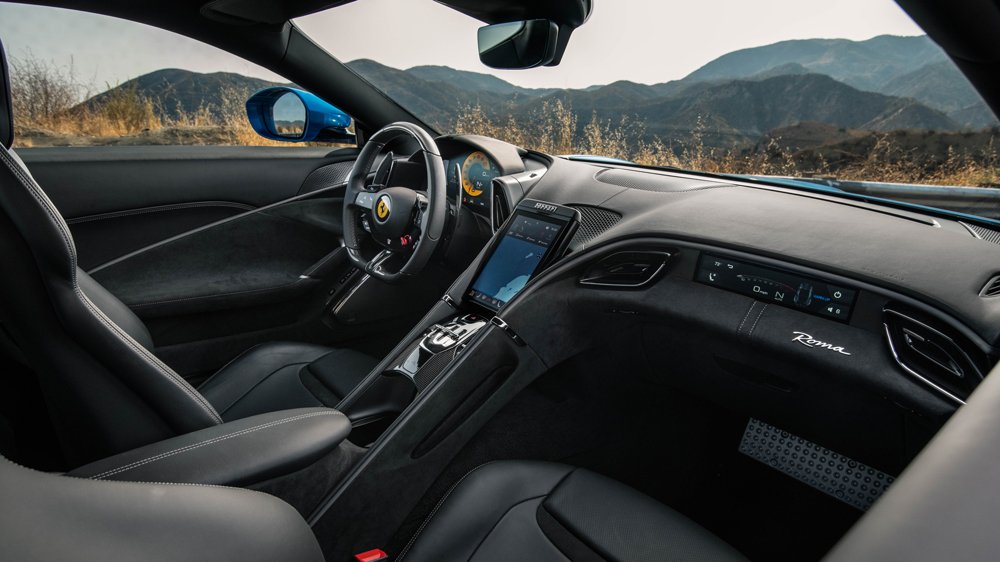 Inside the Ferrari Roma.