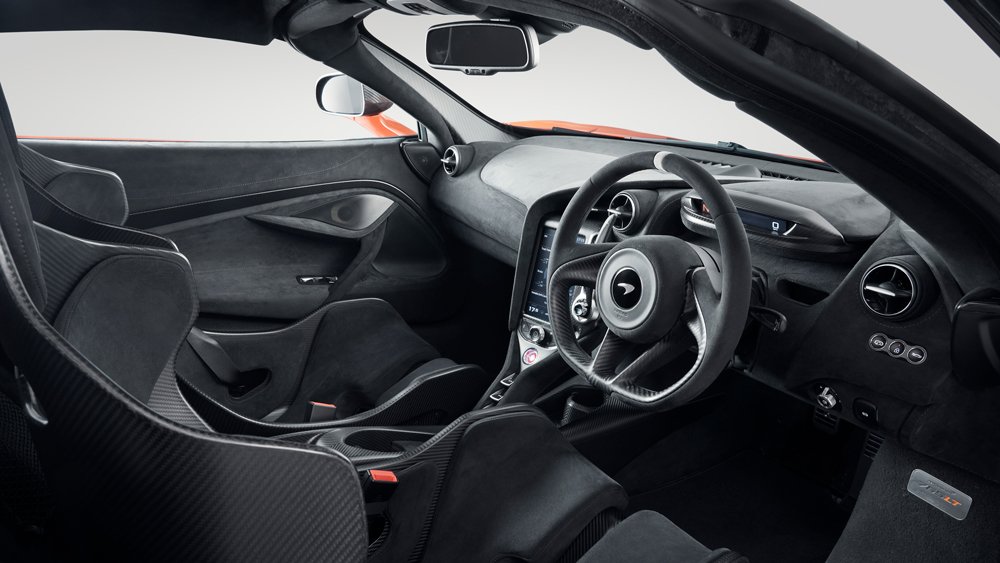 Inside the McLaren 765LT supercar.