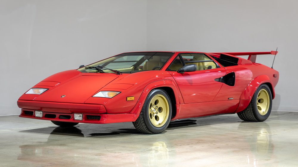 A 1988 Lamborghini Countach 5000QV.