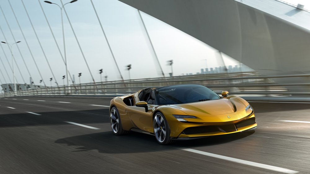The Ferrari SF90 Spider.