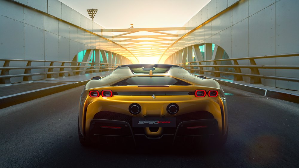 The Ferrari SF90 Spider.