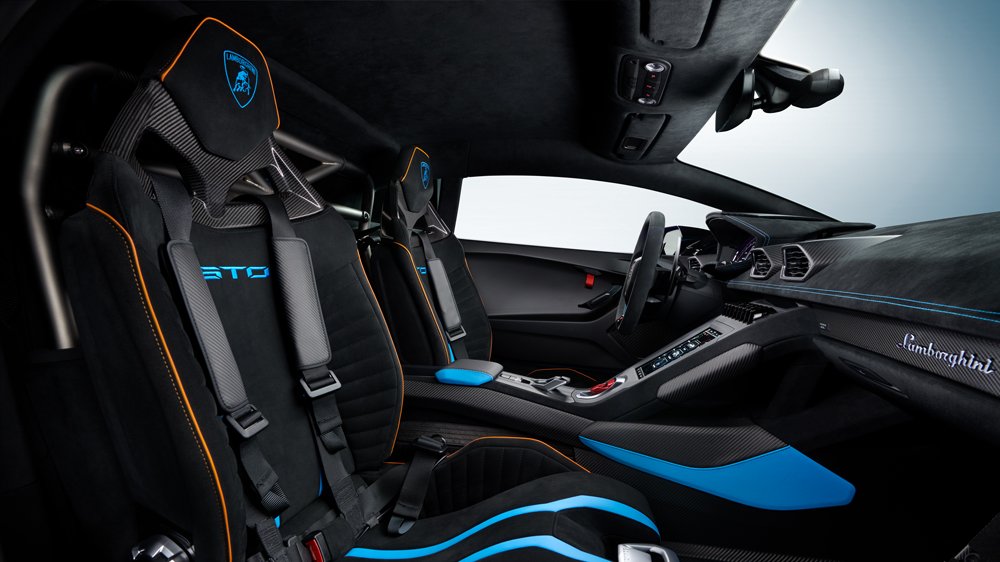 Inside the Lamborghini Huracán STO.