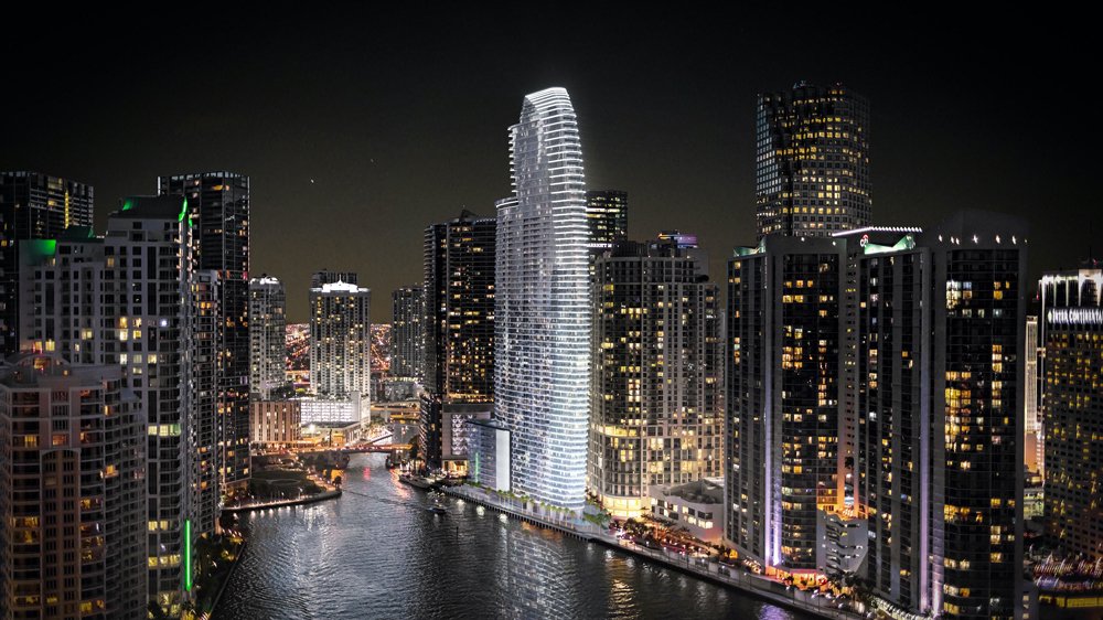 The Aston Martin Residences in Miami, an exclusive new addition to the city's skyline.