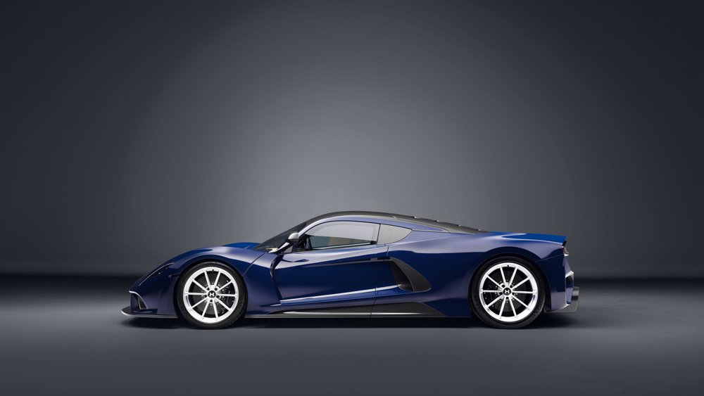 A production version of the Hennessey Venom F5 hypercar.