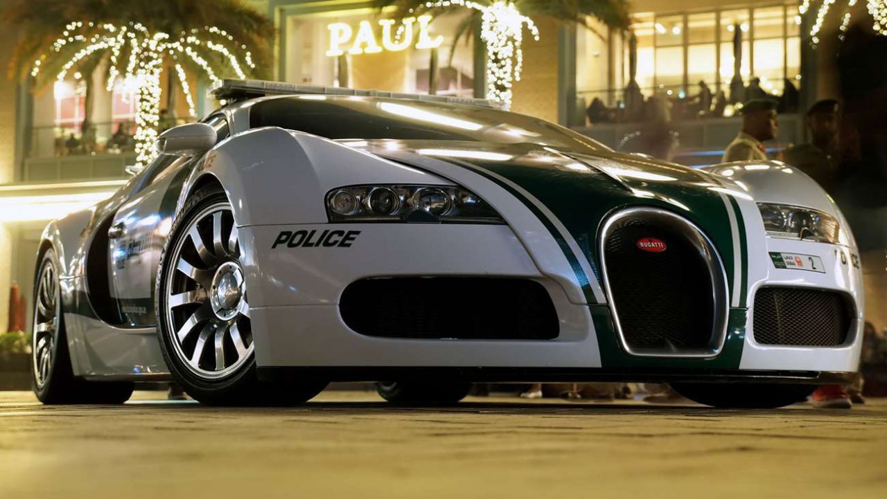 bugatti veyron dubai police car