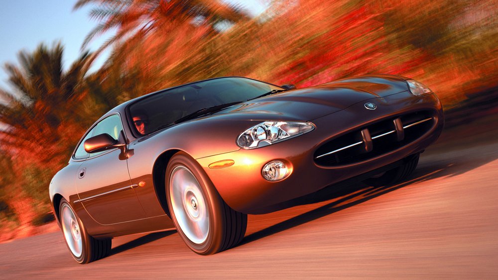 A 1996 Jaguar XK8 coupe.