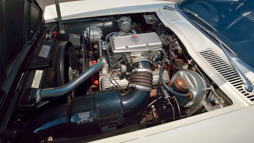 Under the hood of Mickey Thompson's 1963 Chevrolet Corvette Z06 Tanker