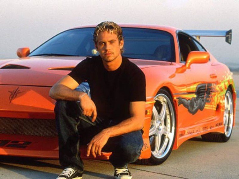 Paul Walker with the 1993 Toyota Supra | Fast and Furious