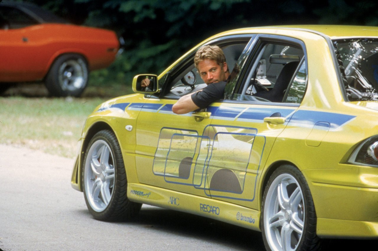 Paul Walker driving a Mitsubishi Evo 9 | Fast and Furious