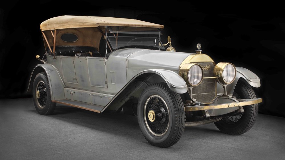 A 1923 Locomobile Model 48 Series 8 Sportif that's in the Brumos Collection car museum.