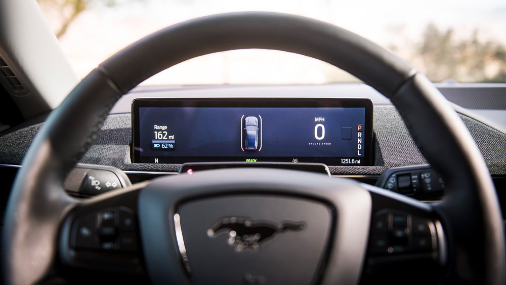 A look inside the 2021 Ford Mustang Mach-E.