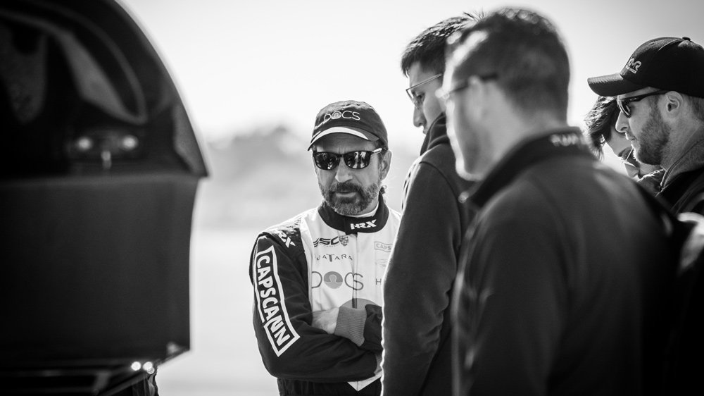 Dr. Larry Caplin gets ready to drive his SSC Tuatara hypercar to a production-car speed record.
