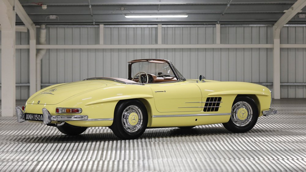 A 1963 Mercedes-Benz 300 SL Roadster.