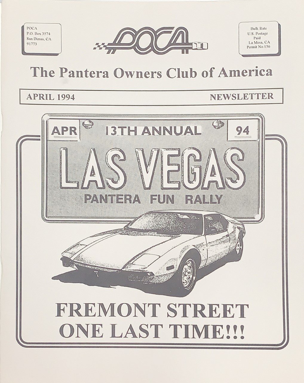 Pantera Club newsletter