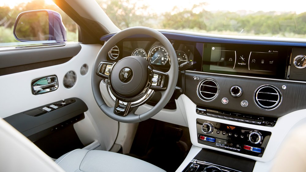 Inside the 2021 Rolls-Royce Ghost.