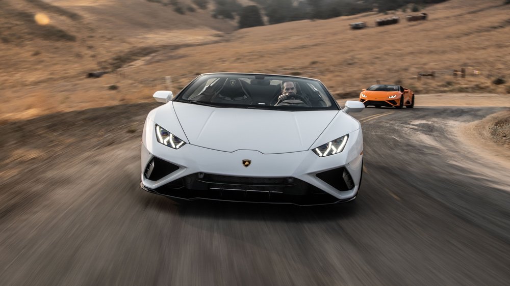 The Lamborghini Huracán Evo RWD Spyder.