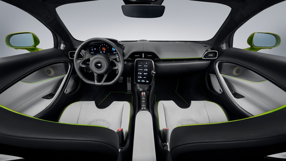 The interior of the McLaren Artura.