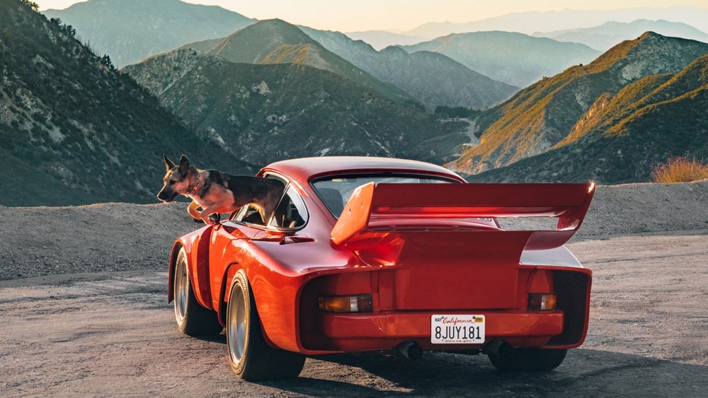 An image from photography series on urban racing in Los Angeles by Magnus Walker and photographer Daniel Malikyar for the Santo Gallery.