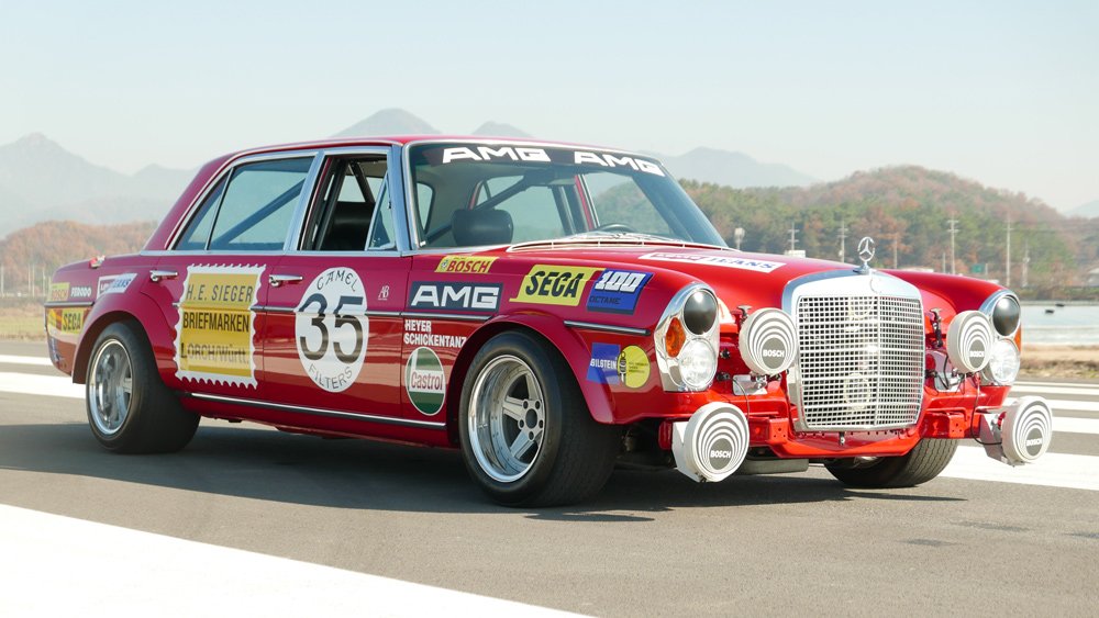 A replica of the Mercedes 