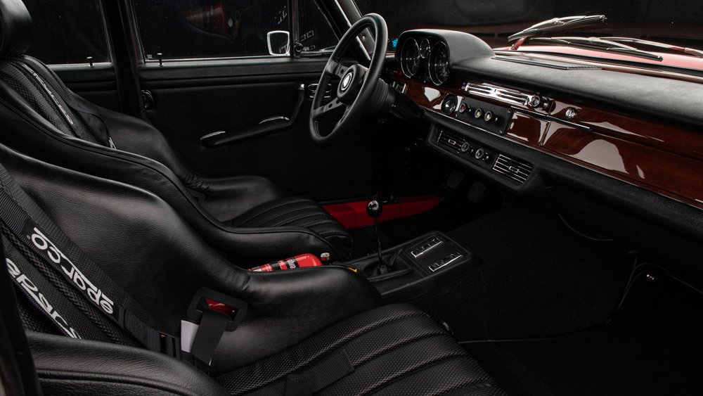 Inside a replica of the Mercedes 