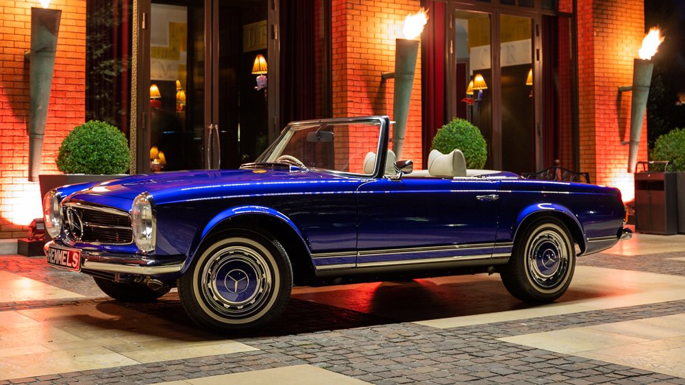 An electric Mercedes-Benz 280SL