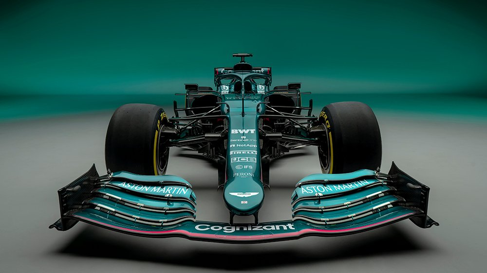Aston Martin Cognizant Formula 1 Team AMR21 race car