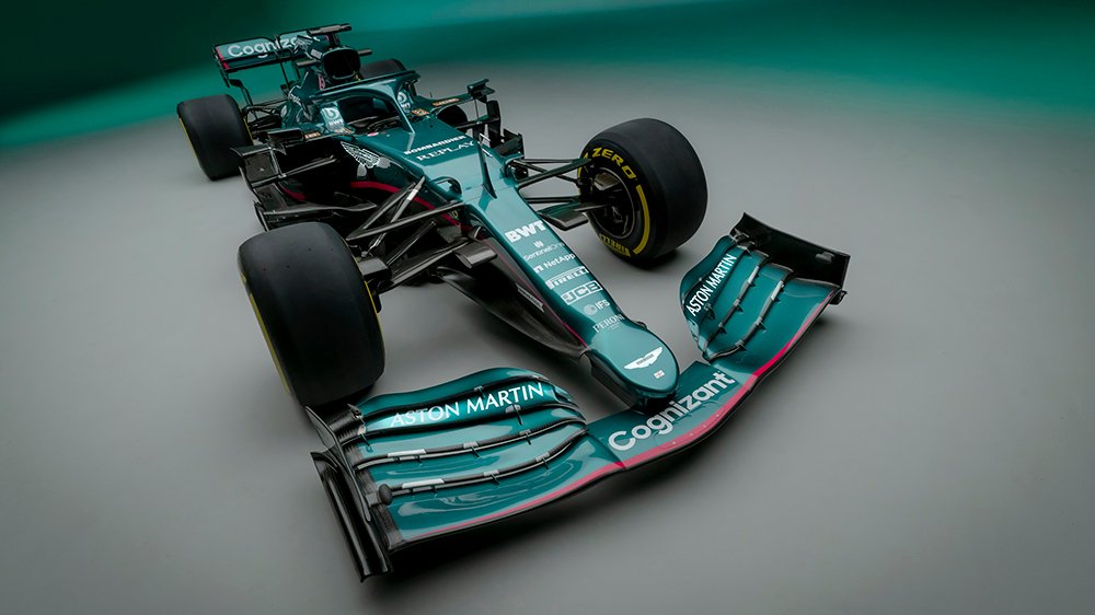 Aston Martin Cognizant Formula 1 Team AMR21 race car