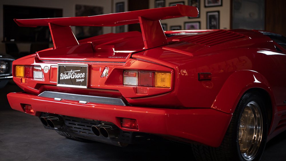 The 1989 Lamborghini Countach 25th Anniversary Edition being offered by Walt Grace Vintage.