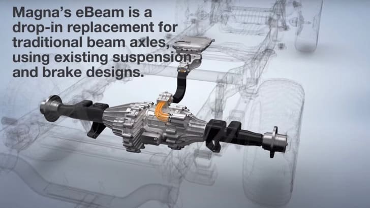 magna ebeam electric truck conversion