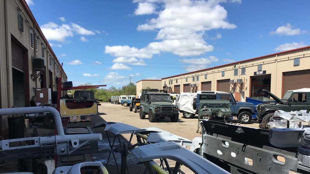 E.C.D. Automotive Design's extensive complex of build stations.