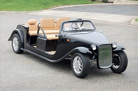 Roadster limo golf cart